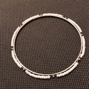 Women’s beaded bangle bracelet